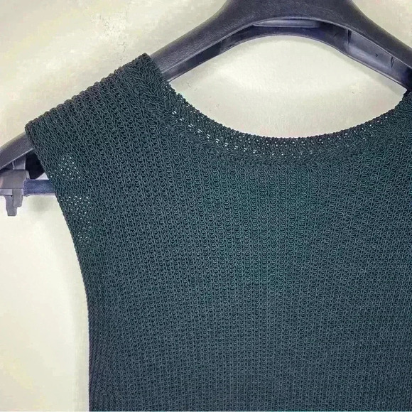 Athleta Women's Long and Lean Cable Knit Sweater Vest Black - Picture 8 of 8